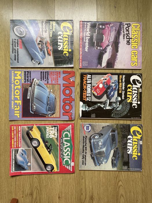 Revistas inglesas de automoveis antigos