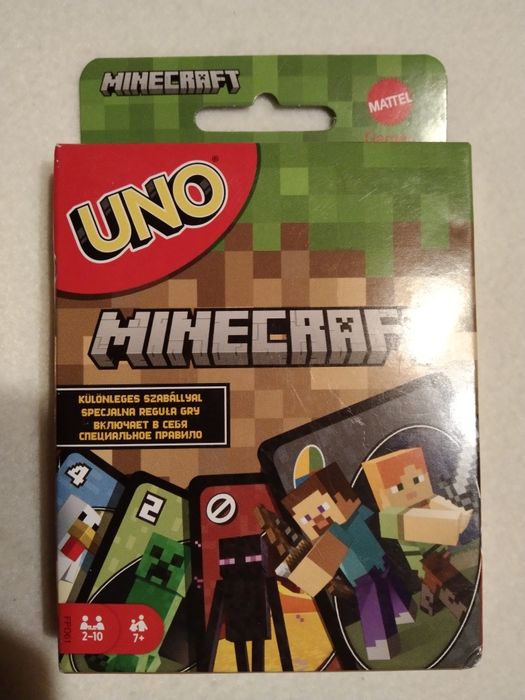 Karty do gry Uno Minecraft puzzle mata klocki