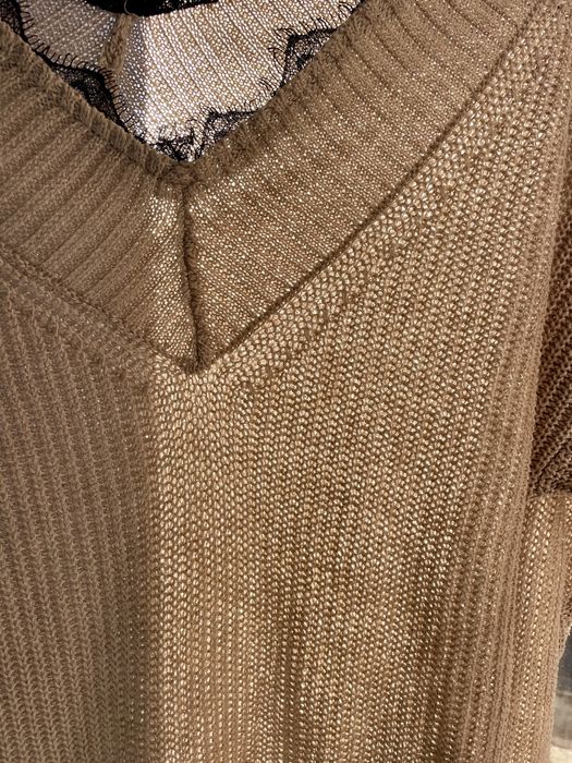 Camisola de malha com renda (Shein, tamanho S)