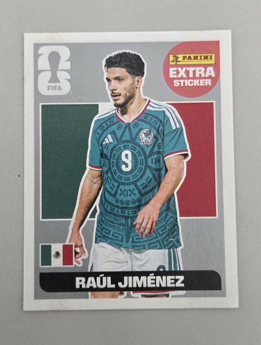 Extra Sticker Raúl Jiménez Prata NOVO