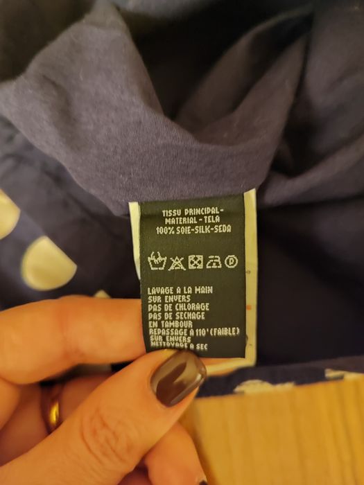 Vestido de menina de seda, tam 3/4