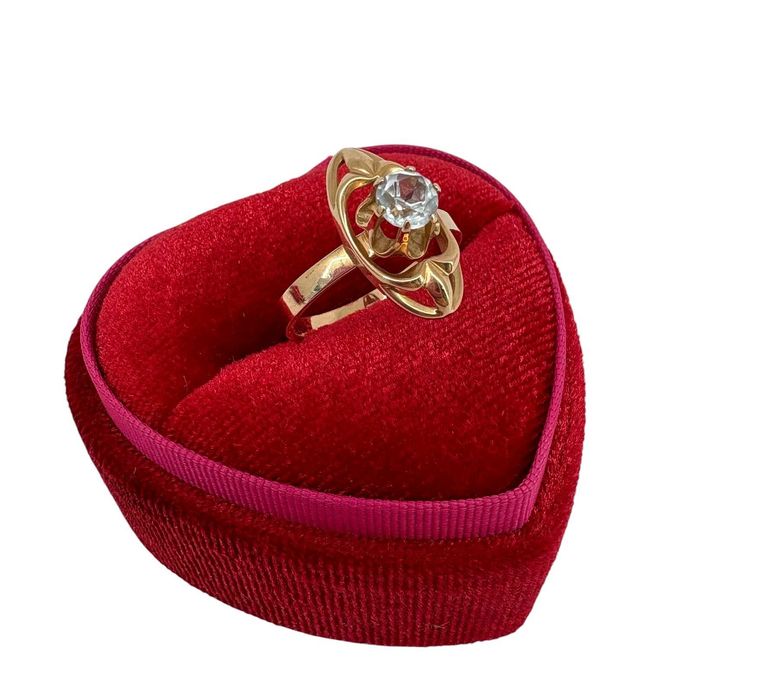 elegancki złoty pierścionek 2,77G 585 rozmiar 14