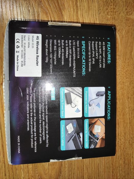 Ruter, modem GSM LTE  Wi-Fi 6 LAN