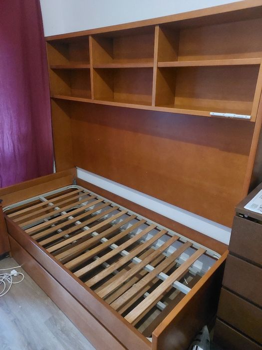 Conjunto Cama Dupla de alta qualidade + estante mural