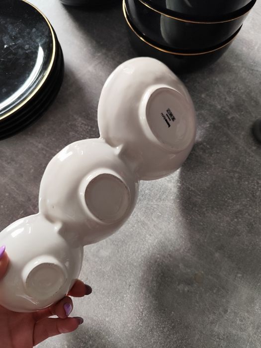 Home&You zastawa stołowa . Czarna Glamoure.