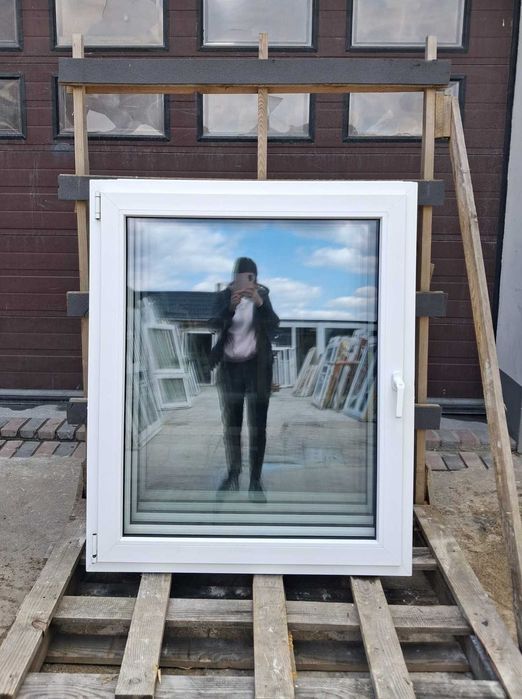 Okna pcv 109x131 okno SCHÜCO używane białe jednoskrzydłowe Wschowa DOWÓZ CAŁY KRAJ