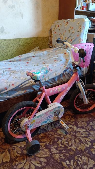 Велосипед рожевий для дівчинки