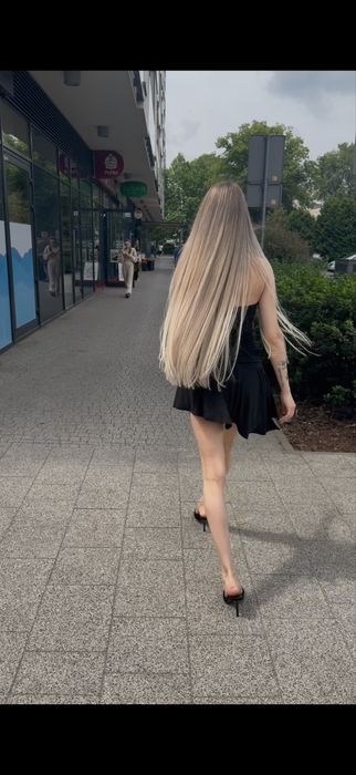 Włosy dziecięce naturalne PREMIUM 70 cm / 220 g / blond