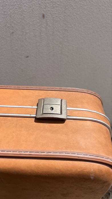Mala viagem vintage pele