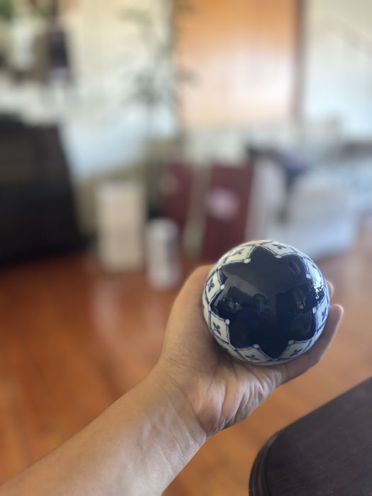 Bola de Cerâmica em Azul