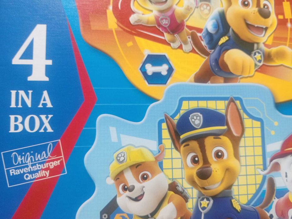 Conjunto 4 Puzzles Ravensburger Patrulha Canina