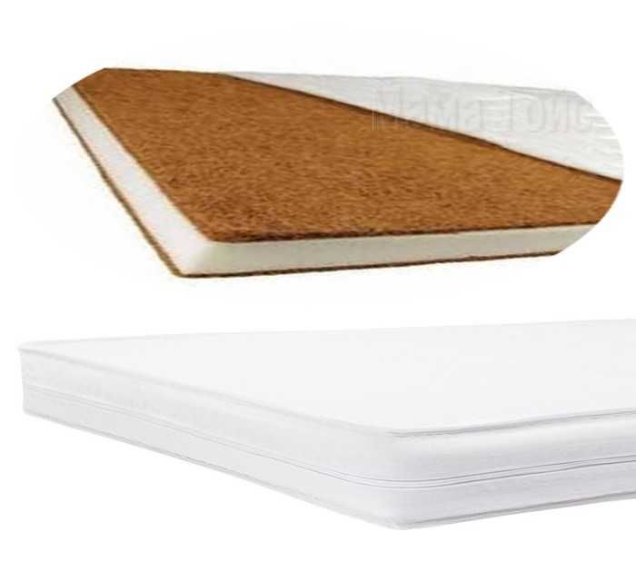 Матрас в детскую кроватку Кокос Поролон Кокос 120-60-8 см (КПК-Б-8)