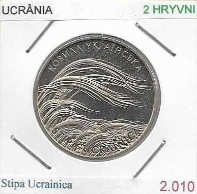 Ucrânia - - - 2 Hryvni – 2010 - - - Stipa da Ucrânia - - - Moeda