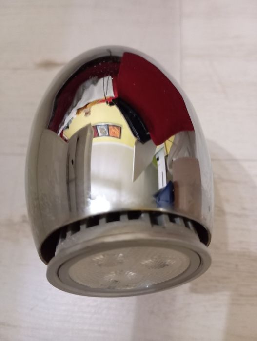 Lampa halogenowa chromowana  sprawna