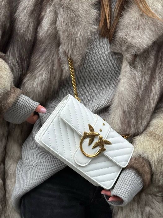 Сумочка Pinko Mini Love Bag One Simply Puff White