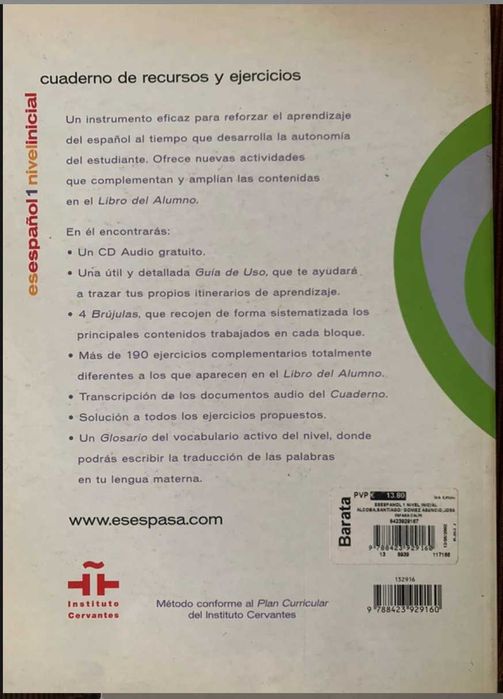 Español 1 cuaderno de recursos y ejercicios