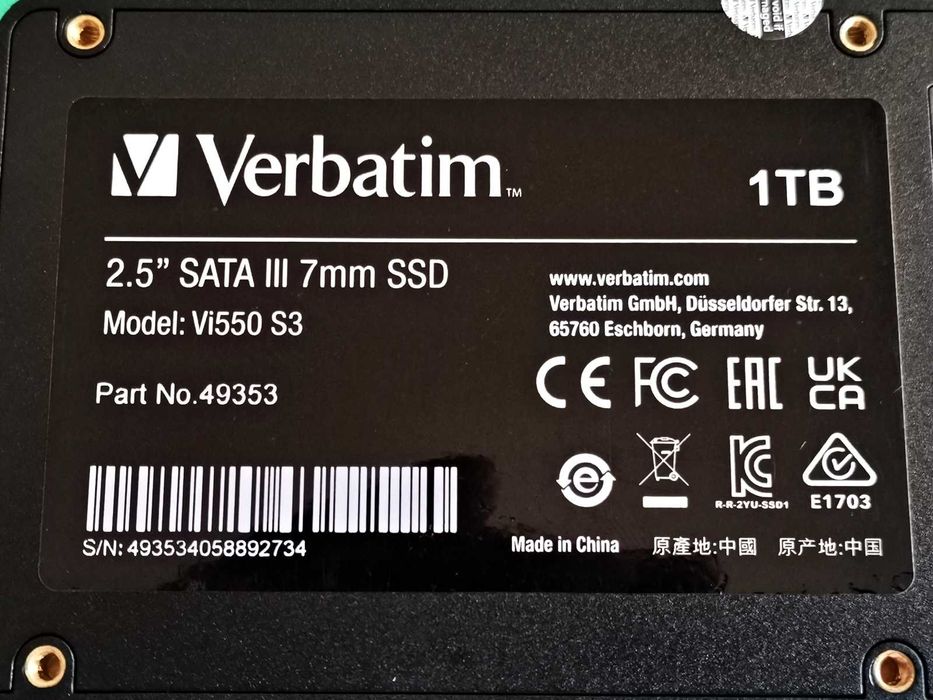 SSD 1TB VerBaTim