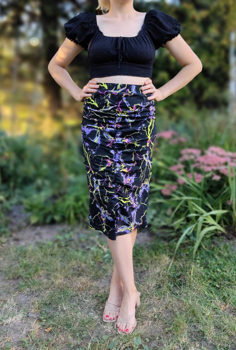 Spódnica ołówkowa Mads Norgaard Copenhagen M 38 pencil skirt wzór