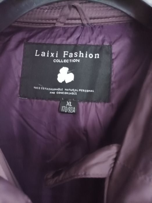 Płaszczyk jesienny  Xl śliwkowy