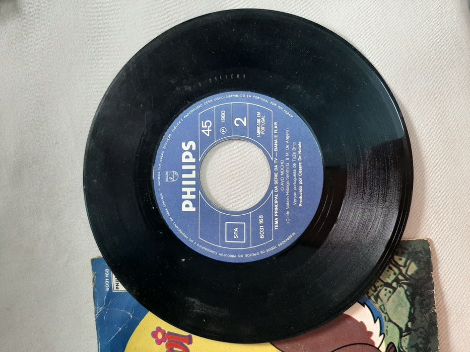 Disco Vinil 45 rotações - Bana e Flapi
