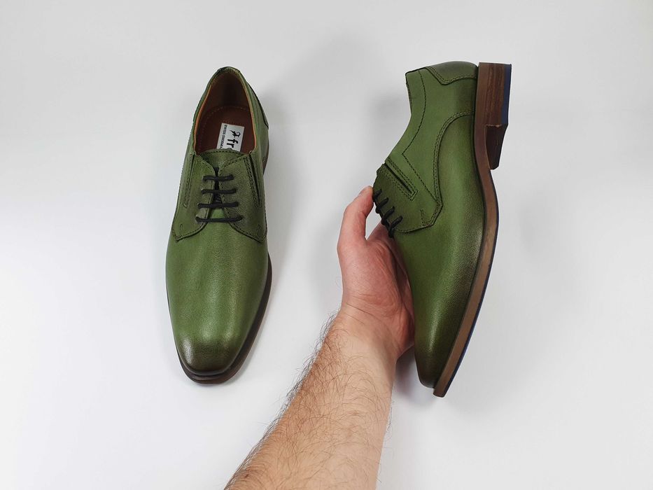 Fretz Made in Swiss чоловічі туфлі зелені 42 27.5 см 8 UK