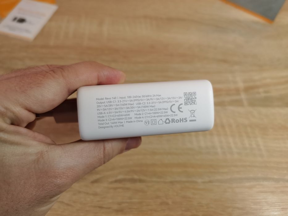 Voltme 140w GaN - PD 3.1 (28v=5a)