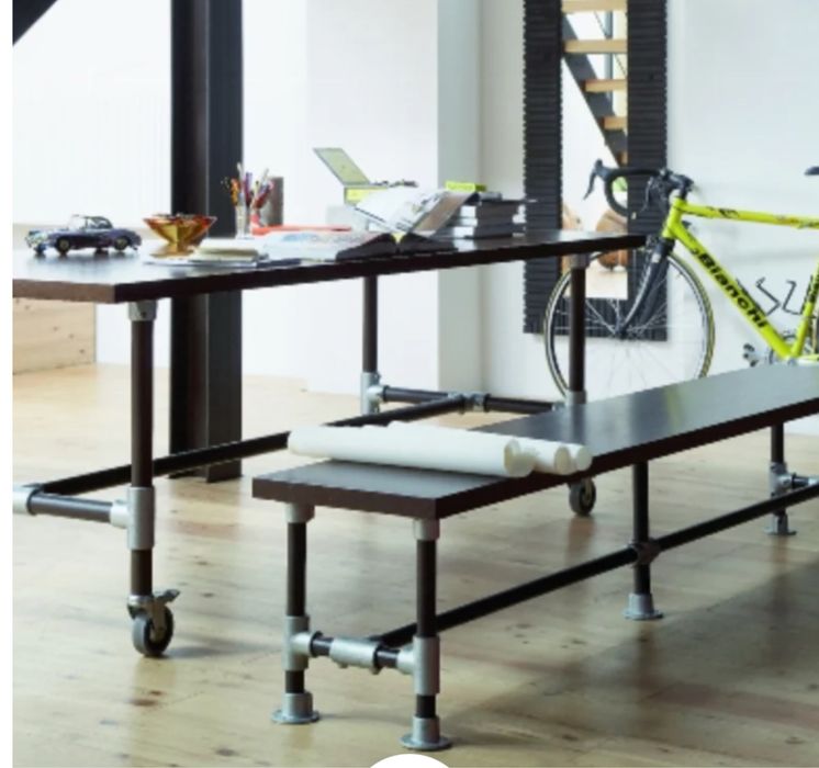 Stół industrialny Richad Lampert made in USA  ławka gratis