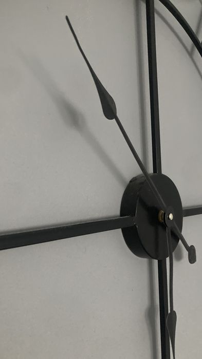 Ogromny zegar loft metalowy 80 cm design