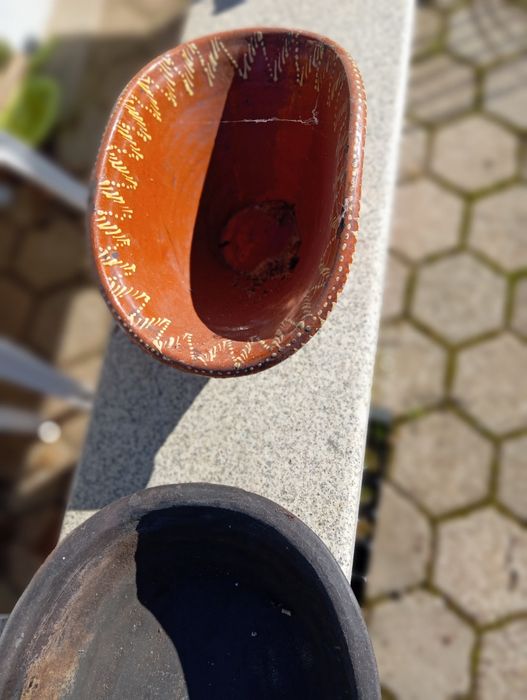 Conjunto de travessas de barro preto