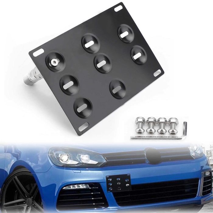 Рамка для номера в крюк фиксатор номера в буксир крюк номерная рамка