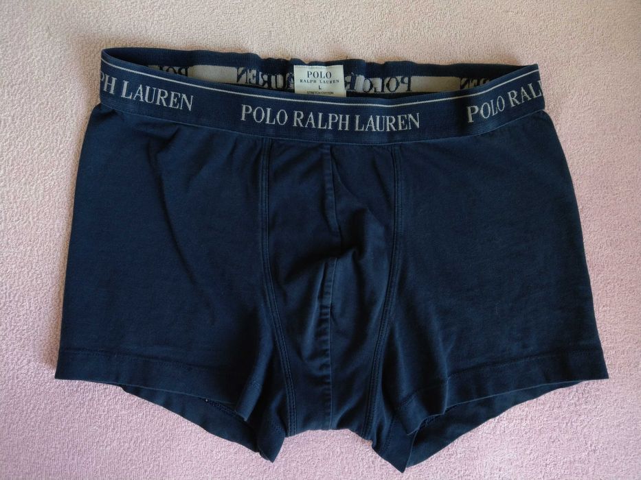 bokserki Ralph Lauren granatowe stretch cotton