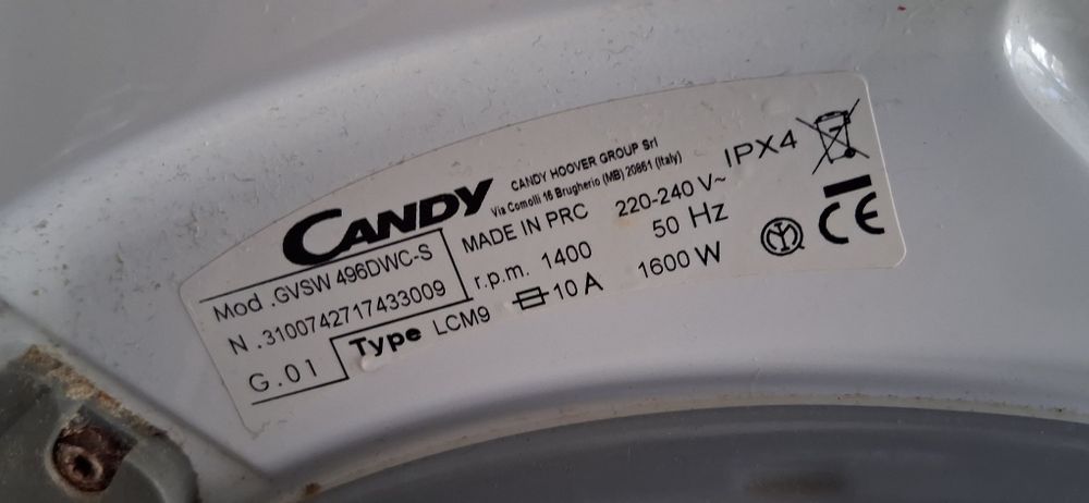 Pralko suszarka candy