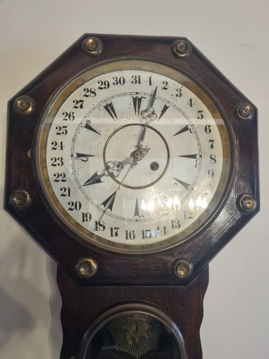 Stary Wiszący Zegar Junghans