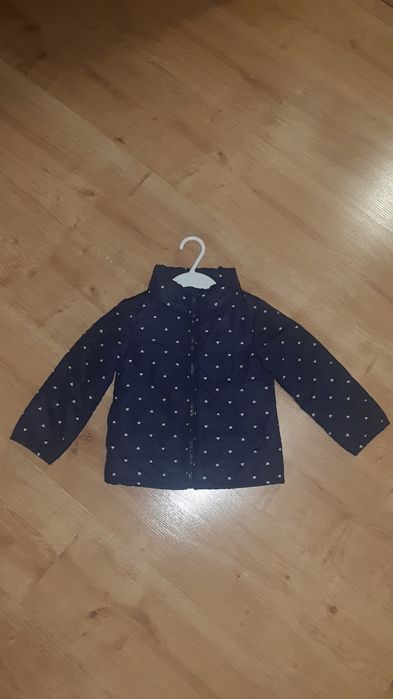Kurtka wiosenna 92 H&M granatowa kurteczka pikowana