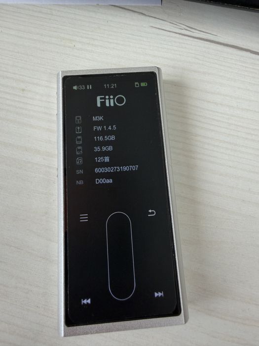 Fiio m3k + micro SD Samsung 64 gb