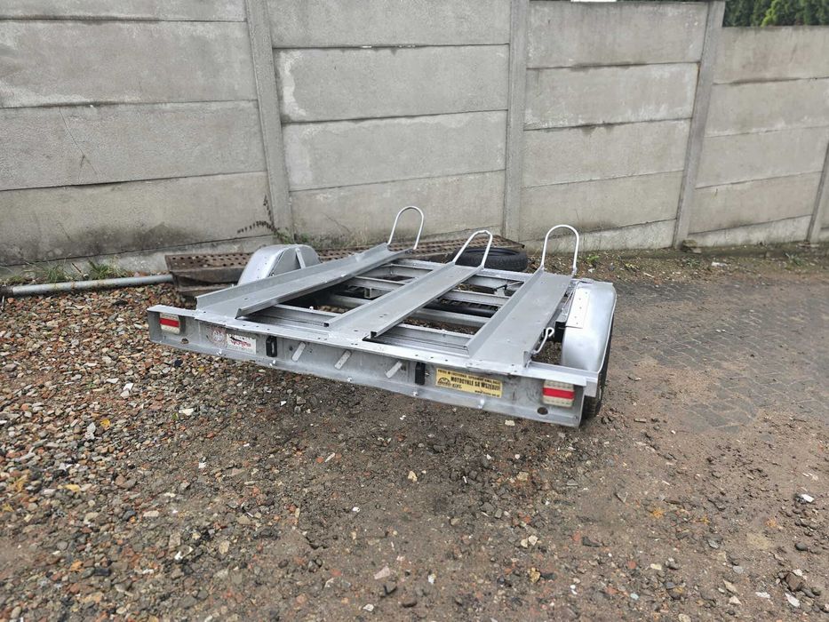 Przyczepka Lekka Wzmacniana Rej PL Do Transportu 3 dużych motocykli