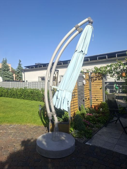 Parasol ogrodowy 3,5m Sun Garden niebieski