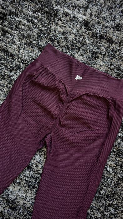 Prozis Leggings Scrunch Bordô | Textura Waffle | Novas