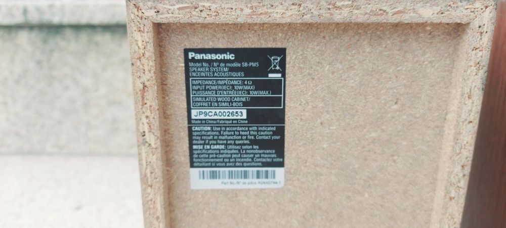 Panasonic Speaker Columns with Subwoofer64575438559362121