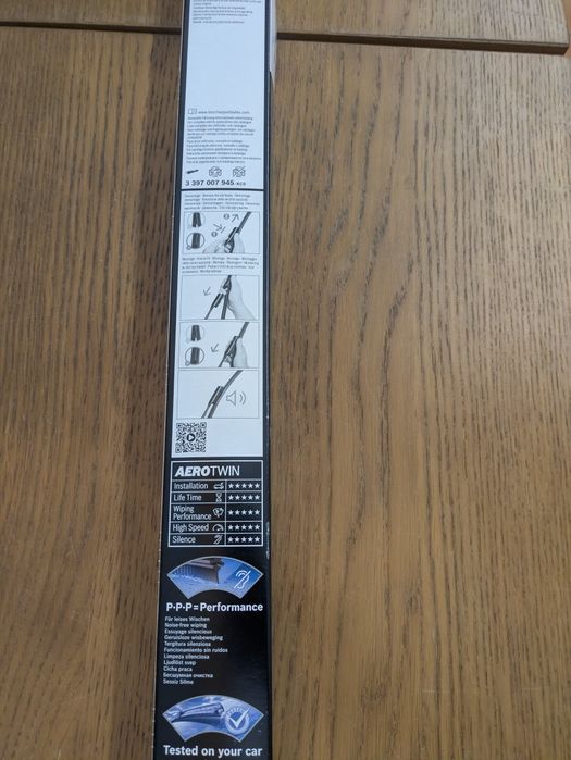 Escovas limpa parabrisas frontal Bosch aerotwin A945S