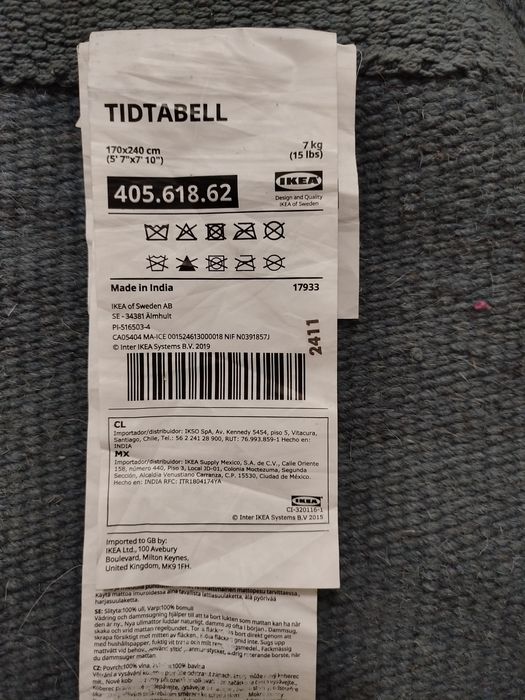 Tapete IKEA novo 170*240