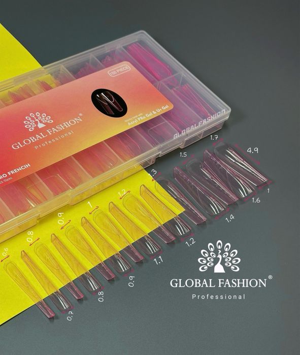 Верхні форми для викладного френчу 15 розмірів 150 штук