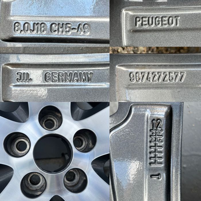 Оригінальні диски Peugeot r18 5*108 508 RXH 5008 308 3008 Citroen