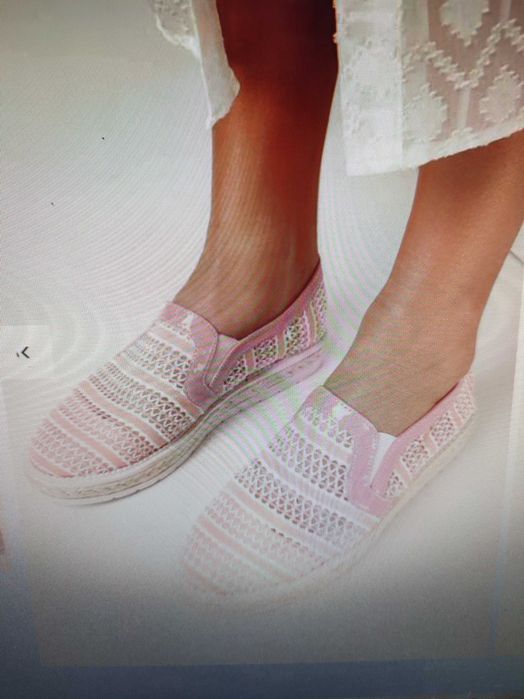 Buty Nowe damskie espadryle  różowe  rozmiar 38