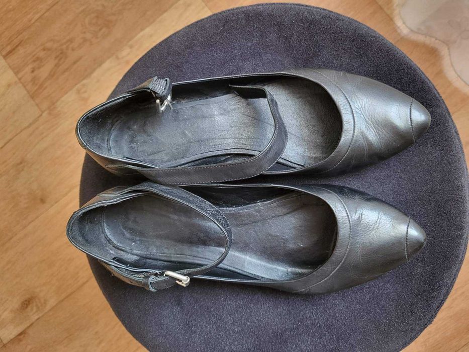 Балетки шкіряні туфлі Airstep, з ремінцем, повністю шкіряні