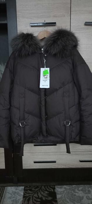 Пуховик жіночий MeTioTik 48-50 з хутром MeTioTik