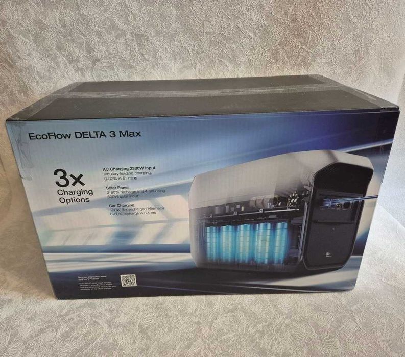 Зарядна станція EcoFlow DELTA 3 Max 2048 Вт год 2400 Вт.