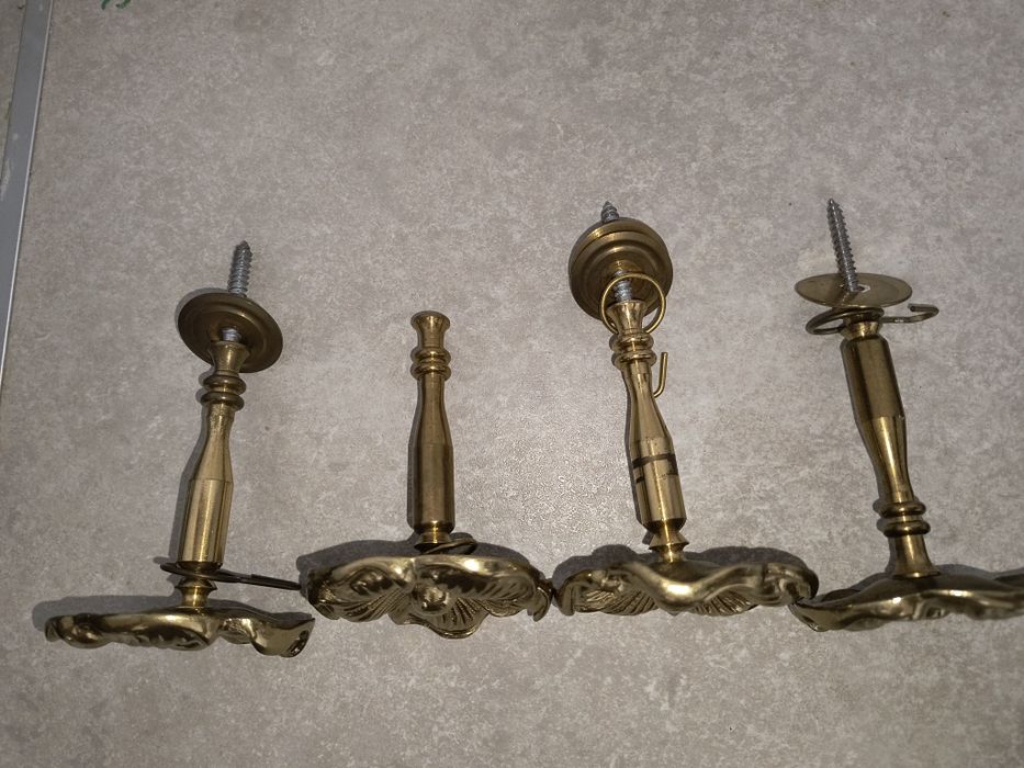 Rozety do firan mosiądz