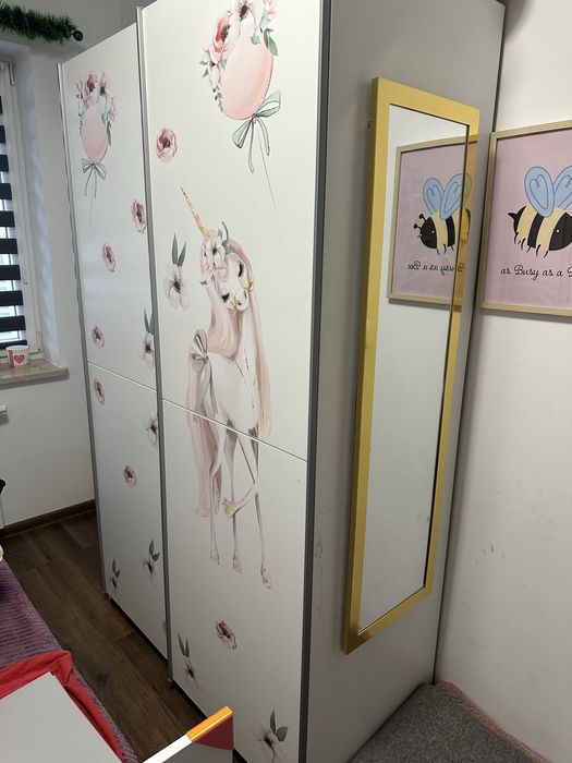 Szafa Biala obrazki to naklejki ! 60/120/200