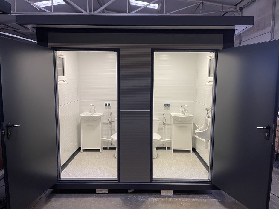 Toaleta przenośna publiczna WC łazienka kontener sanitarny camping